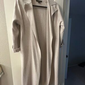 Ann Taylor Tan Long Cardigan